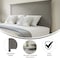 Flash Furniture Queen Gray Wash Herringbone Adjustable Headboard MG-97881-QHB-Q-GRWSH-GG - alternate 3